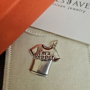 Sterling 'I'm a Pepper' T-Shirt Charm